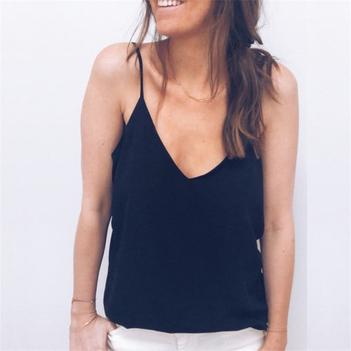 Fashion Women Casual Summer Lace Top Sleeveless V Neck Tank Loose Vest Open Back Tee Ladies Backless Daily Basic debardeur femme