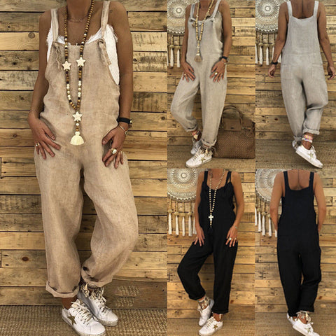 2020 New Women Sexy Sleeveless V-neck Romper Lasies Sexy Skinny Jumpsuit Summer Fashion Solid Color Jumpsuit for Ladies