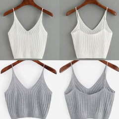 2018 Fashion Hot New Women's Summer Basic Sexy Strappy Sleeveless Racerback Crop Top High Quality
