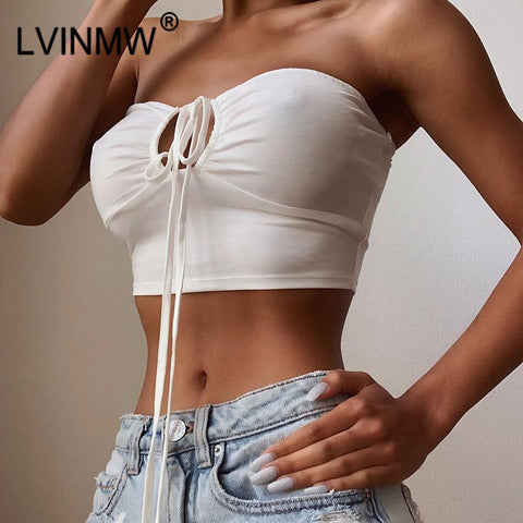 2018 Fashion Hot New Women's Summer Basic Sexy Strappy Sleeveless Racerback Crop Top High Quality