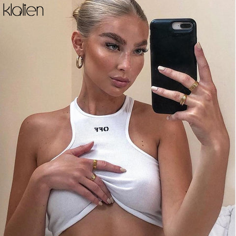 2018 Fashion Hot New Women's Summer Basic Sexy Strappy Sleeveless Racerback Crop Top High Quality