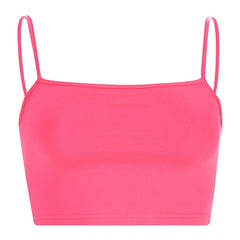 Hot Casual Neon Green Crop Top Women Camis Streetwear Slim Sexy Summer Tops 2020 Strap Cropped Neons Fashion Tops Haut Femme топ