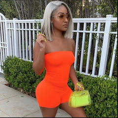 Romper Jumpsuit Women Hot Clubwear Summer Playsuit Bodycon Party Jumpsuit Ladies Fashion New Trousers Shorts