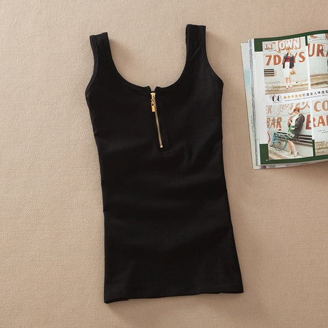 2018 Fashion Hot New Women's Summer Basic Sexy Strappy Sleeveless Racerback Crop Top High Quality