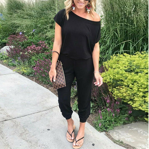 2020 New Women Sexy Sleeveless V-neck Romper Lasies Sexy Skinny Jumpsuit Summer Fashion Solid Color Jumpsuit for Ladies